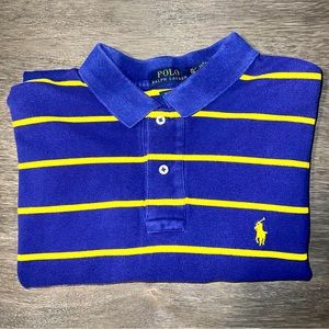 POLO by Ralph Lauren - Men’s XL 100% Cotton Short Sleeved stripped polo